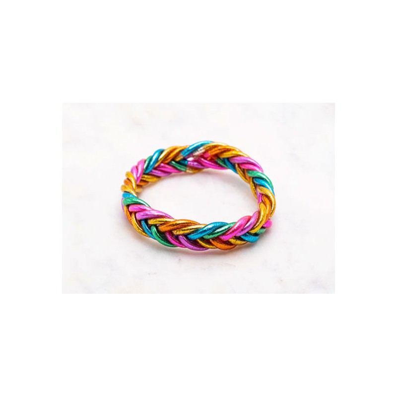 Bracelet Bouddhiste tressé multicolore La boutique de Louise