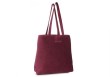 Sac tote velours prune