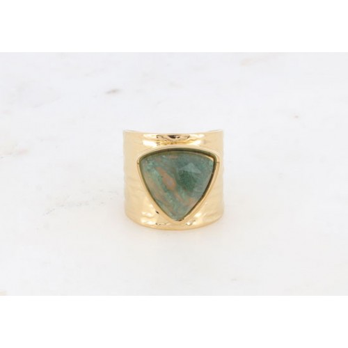 Bague Gamila - Agate Mousse
