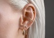 Boucle d'oreille Intuition Blanche