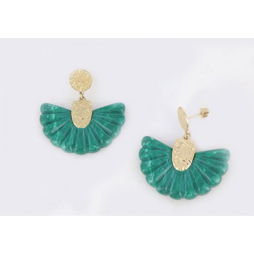 Boucles d'oreilles Adama - Vert