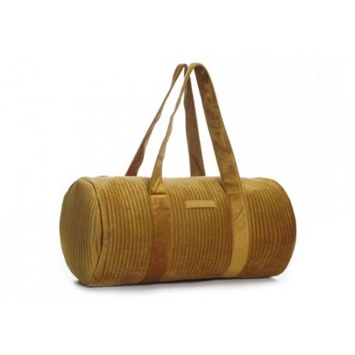 Sac Polochon Velours moutarde