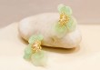 Boucles d'oreilles Bloom vert d'eau