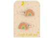 Lot 2 barrettes Arc-en-ciel multicolore