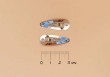 Lot de 2 barrettes mini cœur glitter or