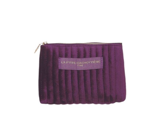 Petite pochette velours - Violet