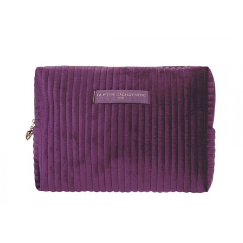 Trousse velours - Violet