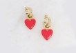 Boucles d'oreilles Raquel (rouge ou noir)