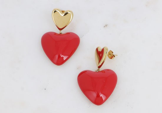 Boucles d'oreilles French Kiss Double