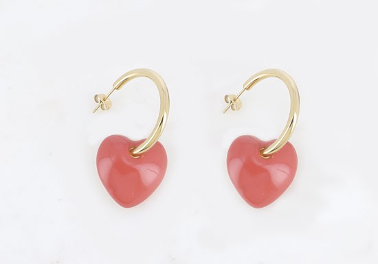 Boucles d'oreilles Cacie coeur