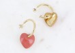 Boucles d'oreilles Cacie coeur