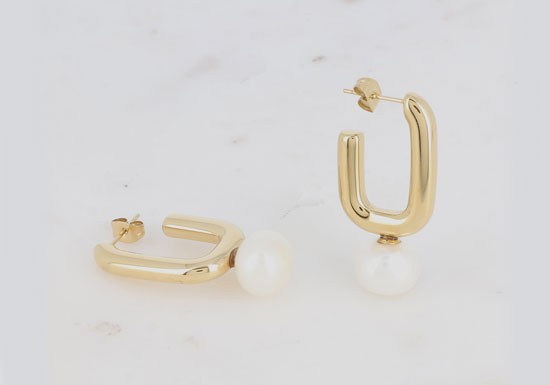 Boucles d'oreilles Cacie - blanc