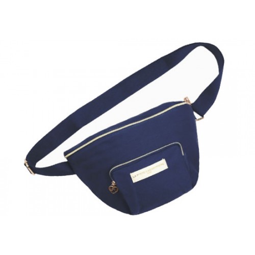 Sac banane Toile de coton - Bleu marine