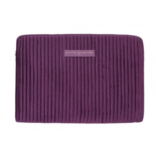 Pochette ordinateur 13'' velours violet