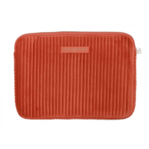 Pochette ordinateur 13'' velours safran