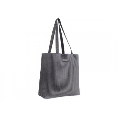 Sac tote velours Gris