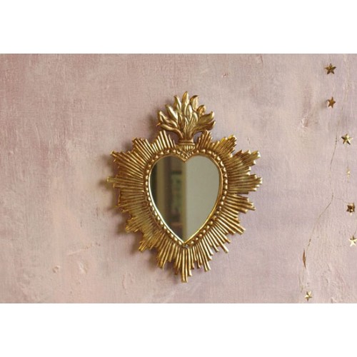 Miroir Ex-Voto Solid heart - Grand modèle