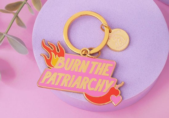 Porte-clé Burn the Patriarchy Limistic