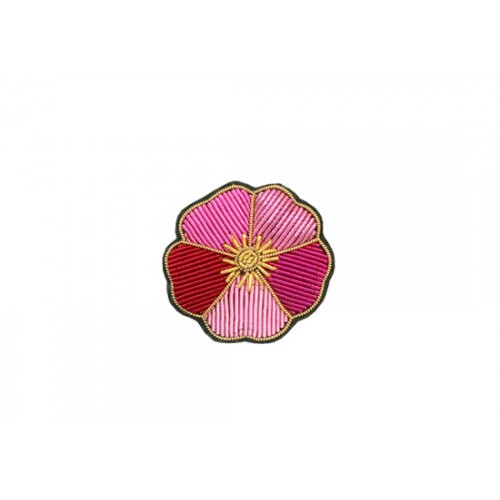 Broche Camélia rose