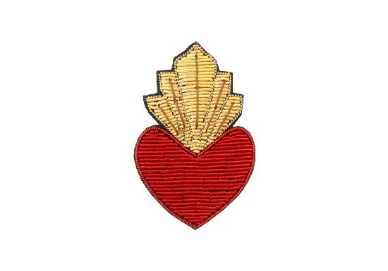 Broche Cœur de feu