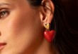 Boucles d'oreilles French Kiss Double