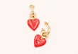 Boucles d'oreilles Raquel (rouge ou noir)