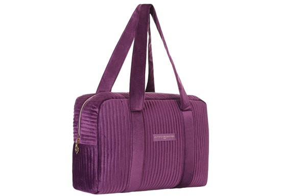 Sac week end Velours - Violet